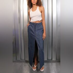 NTK Rodeo Jean Skirt Medium Wash TT Studios